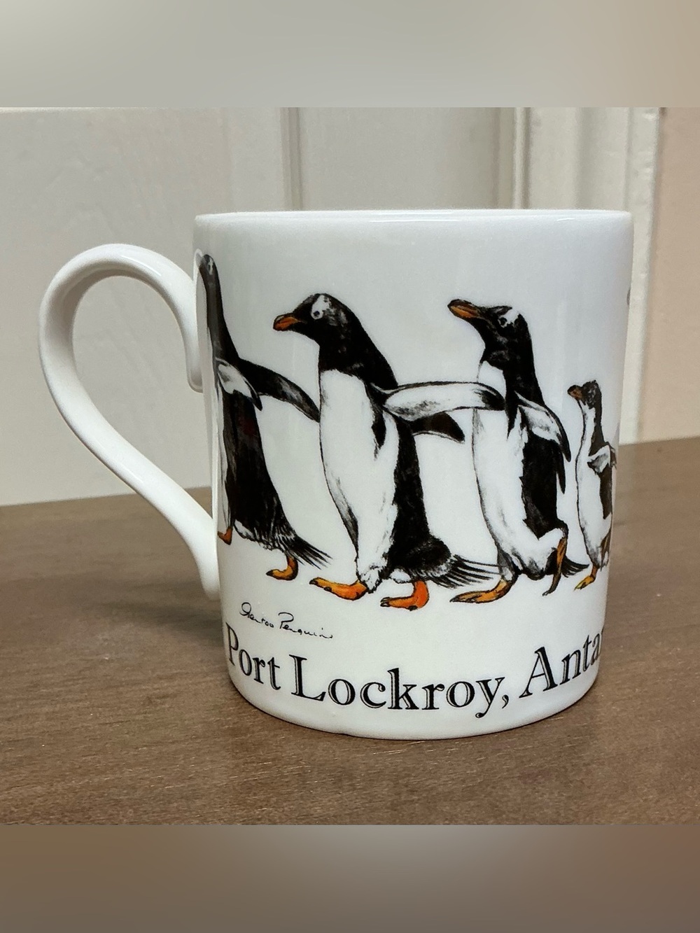NEW Antarctica Port Lockroy Penguins UK Antarctic Heritage Trust Bone China Mug